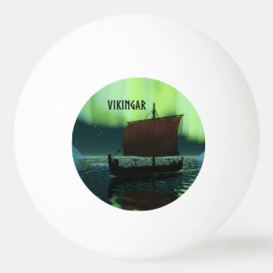 Viking Ship and Northern Lights Pingpongballen