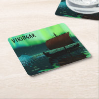 Viking Ship and Northern Lights
