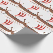 Viking Ship Cadeaupapier (Hoek)