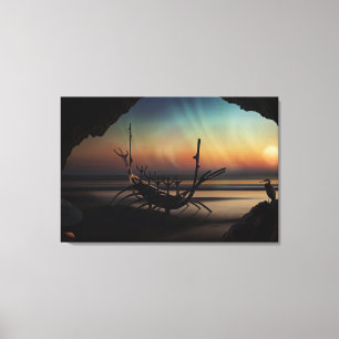 Viking Ship Canvas Afdruk
