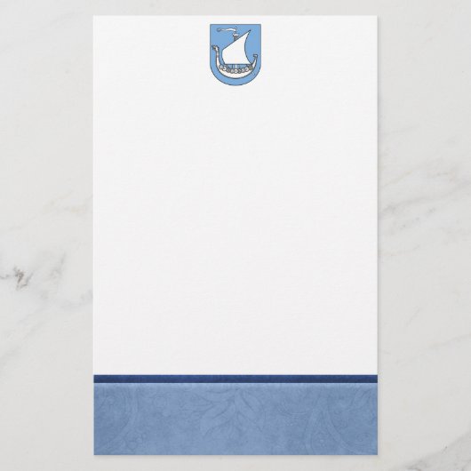 Viking Ship Coat of Arms Briefpapier (Voorkant)