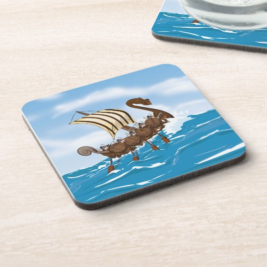 Viking Ship Drankjes Onderzetter (Linkerzijde)