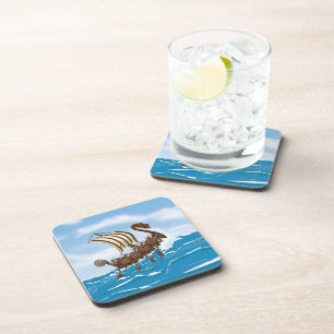 Viking Ship Drankjes Onderzetter
