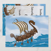 Viking Ship Kaart (Voorkant / Achterkant)