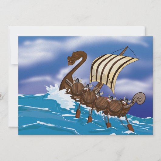 Viking Ship Kaart (Voorkant)