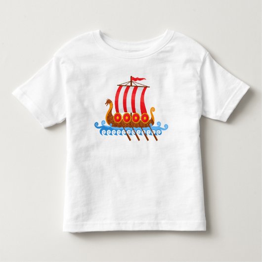 Viking Ship Kinder Shirts (Voorkant)