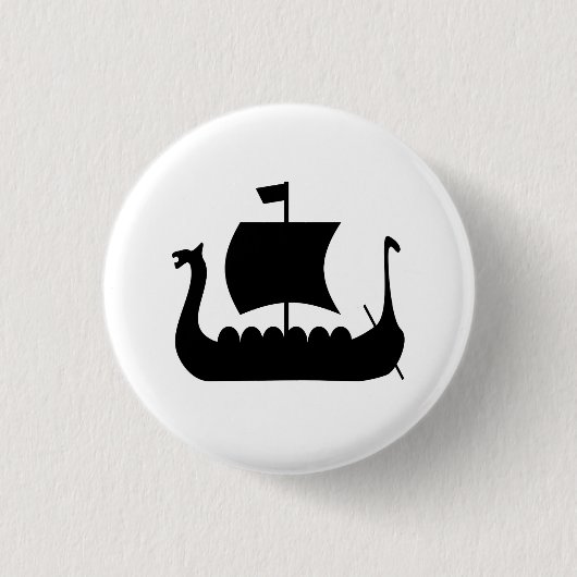 Viking Ship Pictogram Button (Voorkant)