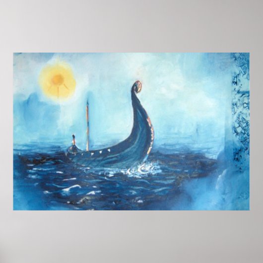 Viking Ship Poster (Voorkant)