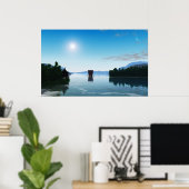 Viking Ship Poster (Thuiskantoor)