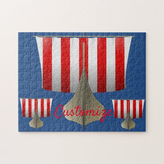 Viking Ship Sailing Thunder_Cove Legpuzzel (Horizontaal)