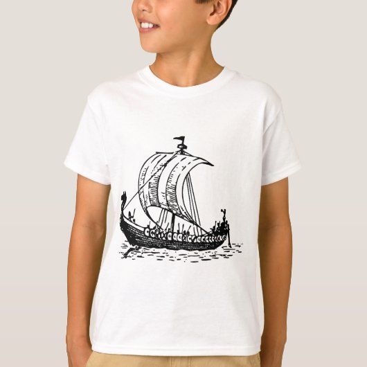Viking Ship T-shirt (Voorkant)