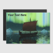 Viking Ship under Northern Lights (Voorkant / Achterkant)