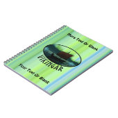 Viking Ship under Northern Lights Notitieboek (Linkerzijde)