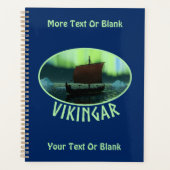 Viking Ship under Northern Lights Planner (Voorkant)