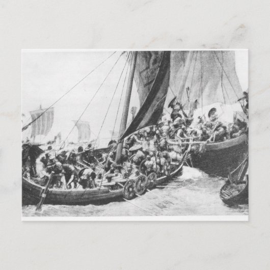 Viking Ships Briefkaart (Voorkant)