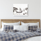 Viking Ships Canvas Afdruk (Insitu (Slaapkamer))