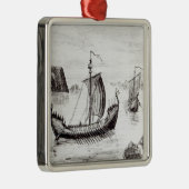 Viking Ships Metalen Ornament (Rechts)