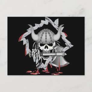 Viking Skull Briefkaart