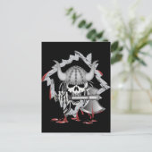 Viking Skull Briefkaart (Staand voorkant)
