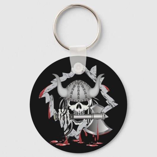 Viking Skull Sleutelhanger (Voorkant)