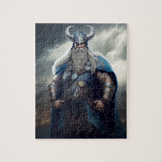 Viking Standing Triumphant Puzzle Legpuzzel (Verticaal)