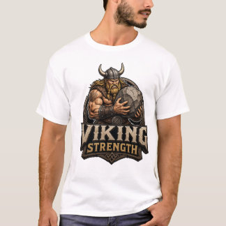 Viking Strength Warrior Bodybuilding Gym T-Shirt. T-shirt