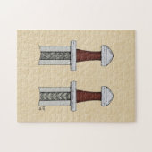 Viking Sword Pattern Welding Legpuzzel (Horizontaal)