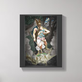 VIKING THEMA HUWELIJKSVERJAARDAG CANVAS AFDRUK (Voorkant)