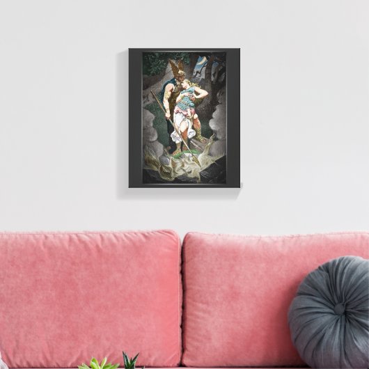 VIKING THEMA HUWELIJKSVERJAARDAG CANVAS AFDRUK (Insitu (Woonkamer))
