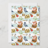 Viking Thème Anniversaire Fête Invitation (Dos)