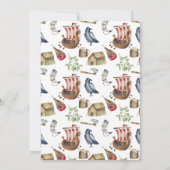 Viking Thème Anniversaire Fête Invitation (Dos)