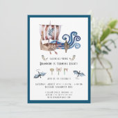 Viking Thmed Birthday Party Invitation Kaart (Staand voorkant)