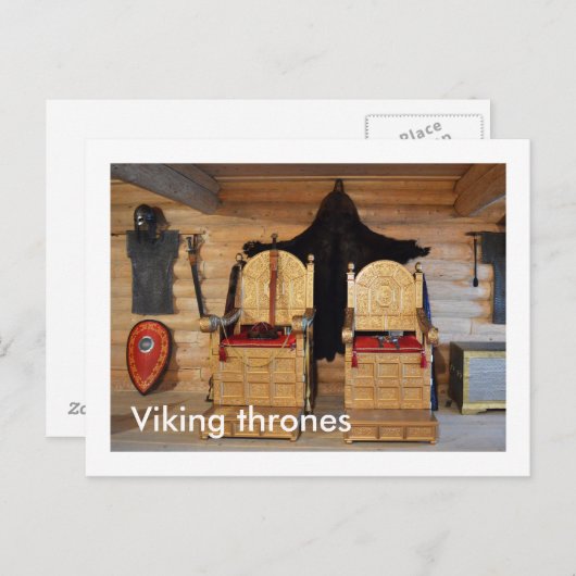 Viking thrones briefkaart (Voorkant / Achterkant)