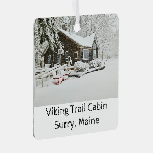 Viking Trail Kerstversiering Metalen Ornament (Voorkant Rechts)