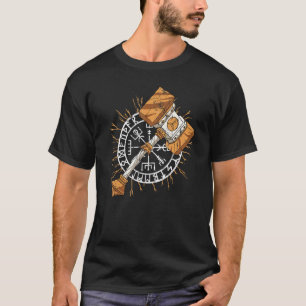 Viking Train voor Ragnarok Odin God Mark T-shirt