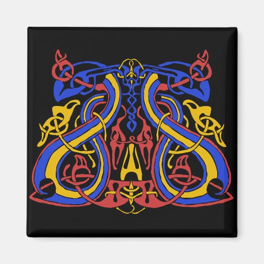 Viking tri couleur, aimant (Devant)