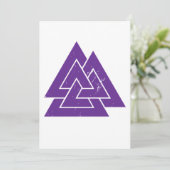 Viking Triangle Warrior Norse Mythology Warrior Gi Kaart (Staand voorkant)