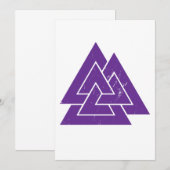 Viking Triangle Warrior Norse Mythology Warrior Gi Kaart (Voorkant / Achterkant)