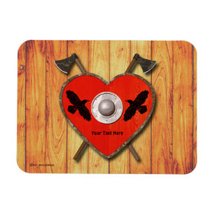 Viking Valentijn - Raven Card Magneet