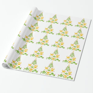 Viking Valhalla kerstboom Cadeaupapier