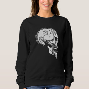Viking Valhalla Skull Norse Mythology Braided Hair Trui