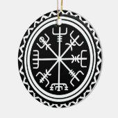 Viking Vegvisir Compass Keramisch Ornament (Links)