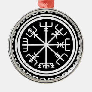 Viking Vegvisir Nautical Compass Metalen Ornament