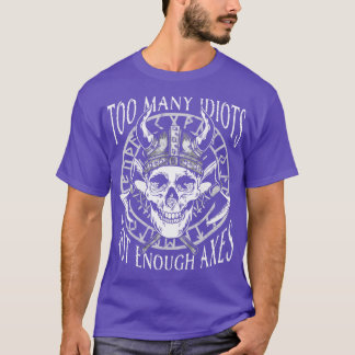 Viking Vikingen Noordse Scandinavische Te Veel T-shirt