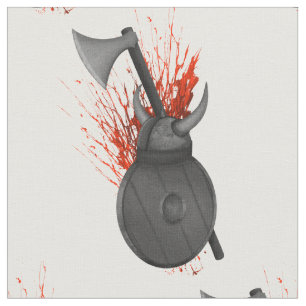 Viking wapens van oorlog en bloedspatten stof