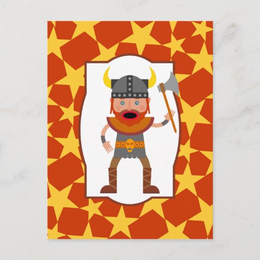 Viking Warrior Boy Birthday Party Briefkaart (Voorkant)