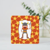 Viking Warrior Boy Invitation de fête d'anniversai (Debout devant)