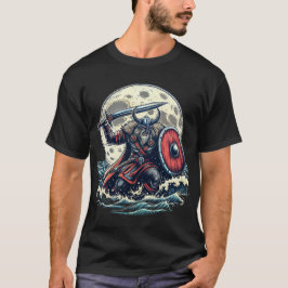 Viking Warrior in het Zee T-shirt