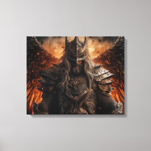 Viking Warrior Knight - Uitgerekte canvas Print