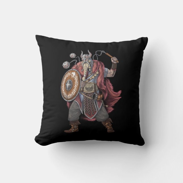 Viking Warrior Kussen (Voorkant)